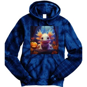 Axolotl Pumpkin – Halloween Thanksgiving Fall Harvest Tie Dye Hoodie