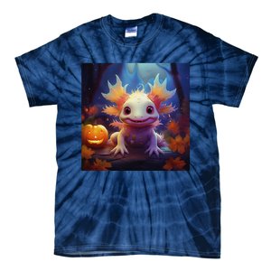 Axolotl Pumpkin – Halloween Thanksgiving Fall Harvest Tie-Dye T-Shirt