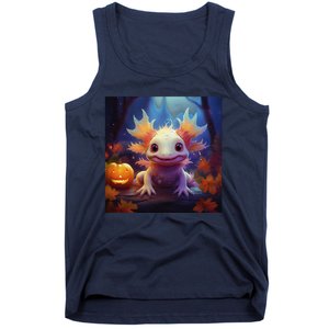 Axolotl Pumpkin – Halloween Thanksgiving Fall Harvest Tank Top