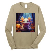 Axolotl Pumpkin – Halloween Thanksgiving Fall Harvest Long Sleeve Shirt