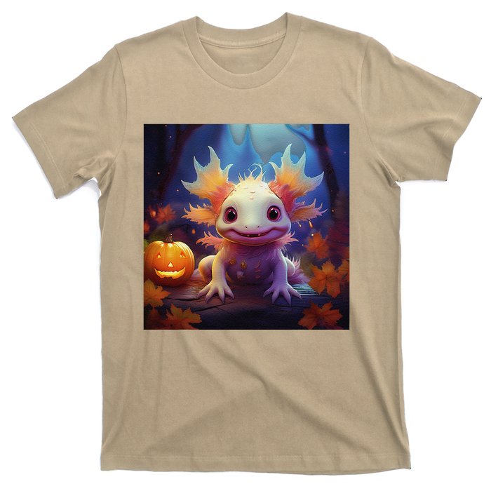 Axolotl Pumpkin – Halloween Thanksgiving Fall Harvest T-Shirt