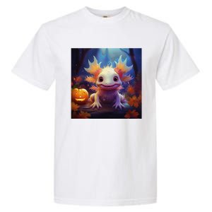 Axolotl Pumpkin – Halloween Thanksgiving Fall Harvest Garment-Dyed Heavyweight T-Shirt