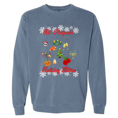 All Purpose Holiday Attire Garment-Dyed Sweatshirt