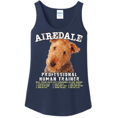 Airedale Professional Human Trainer Cute Dog Ladies Essential Tank