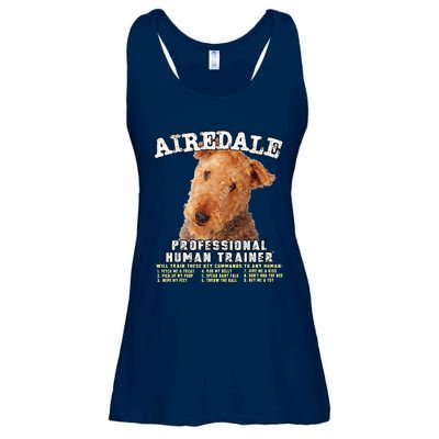 Airedale Professional Human Trainer Cute Dog Ladies Essential Flowy Tank