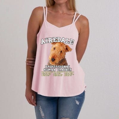 Airedale Professional Human Trainer Cute Dog Women's Strappy Tank