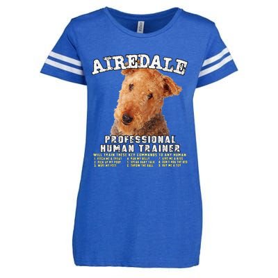 Airedale Professional Human Trainer Cute Dog Enza Ladies Jersey Football T-Shirt