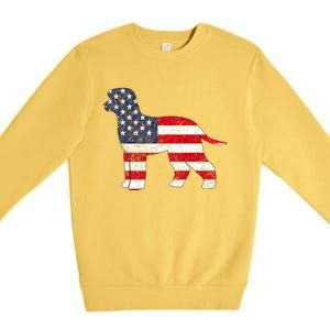 American Patriotic Irish Water Spaniel Acz134a Meaningful Gift Premium Crewneck Sweatshirt