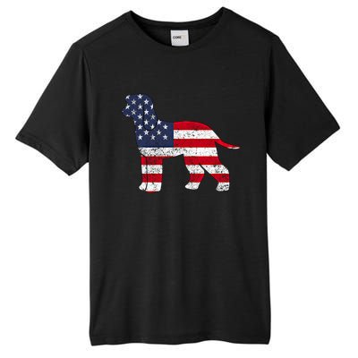 American Patriotic Irish Water Spaniel Acz134a Meaningful Gift Tall Fusion ChromaSoft Performance T-Shirt