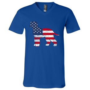 American Patriotic Irish Water Spaniel Acz134a Meaningful Gift V-Neck T-Shirt