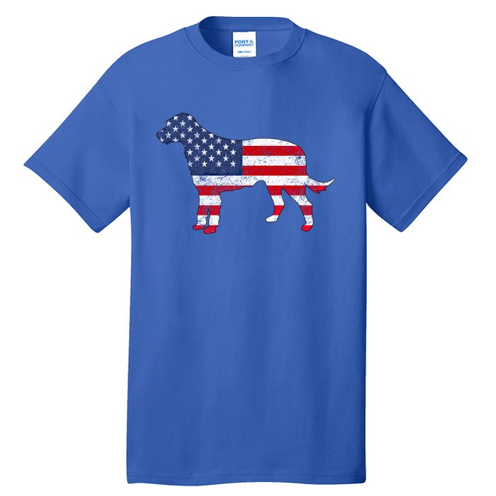 American Patriotic Irish Wolfhound Acz167a Gift Tall T-Shirt