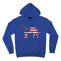 American Patriotic Irish Wolfhound Acz167a Gift Tall Hoodie