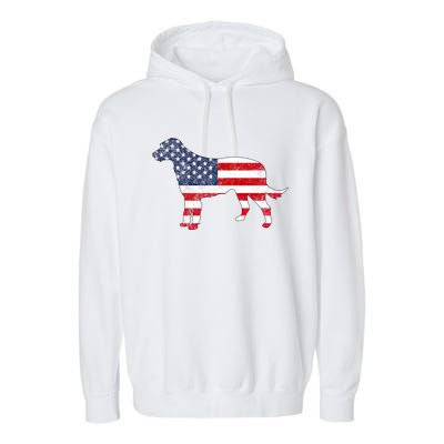 American Patriotic Irish Wolfhound Acz167a Gift Garment-Dyed Fleece Hoodie