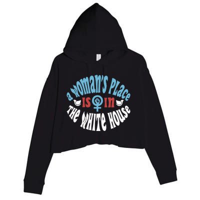 A Place Is In The White House Crop Fleece Hoodie