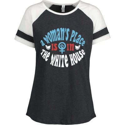 A Place Is In The White House Enza Ladies Jersey Colorblock Tee