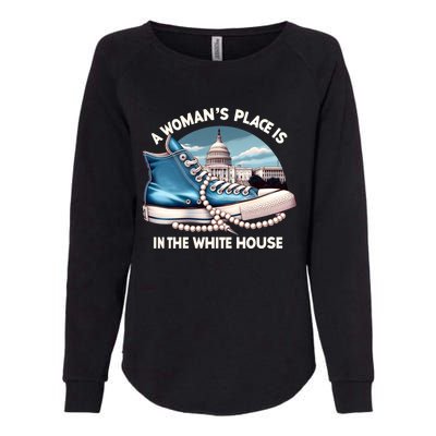 A Place Is In The White House Kamala Harris President Gift Womens California Wash Sweatshirt