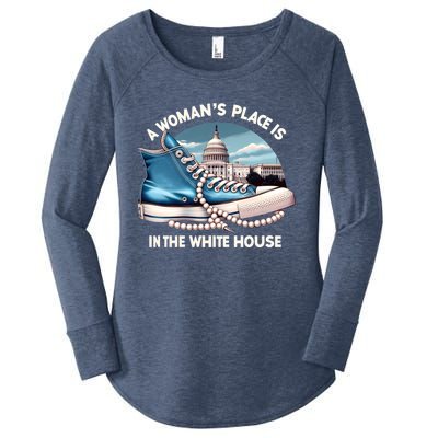 A Place Is In The White House Kamala Harris President Gift Women's Perfect Tri Tunic Long Sleeve Shirt