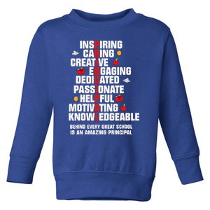 Amazing Principal Inspirational Appreciation Gift Toddler Sweatshirt