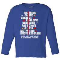 Amazing Principal Inspirational Appreciation Gift Toddler Long Sleeve Shirt