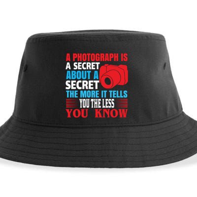 A Photograph Is A Secret About A Secret The More It Tells You The Less You Know Sustainable Bucket Hat