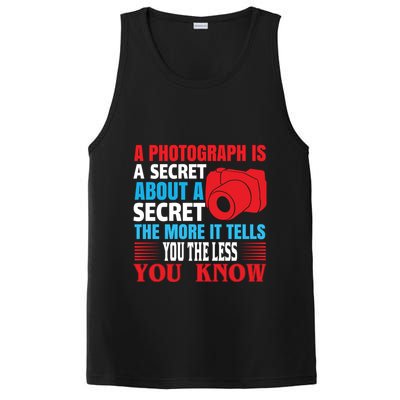 A Photograph Is A Secret About A Secret The More It Tells You The Less You Know PosiCharge Competitor Tank