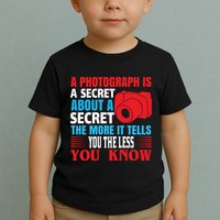 A Photograph Is A Secret About A Secret The More It Tells You The Less You Know Toddler T-Shirt