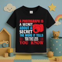 A Photograph Is A Secret About A Secret The More It Tells You The Less You Know Toddler T-Shirt