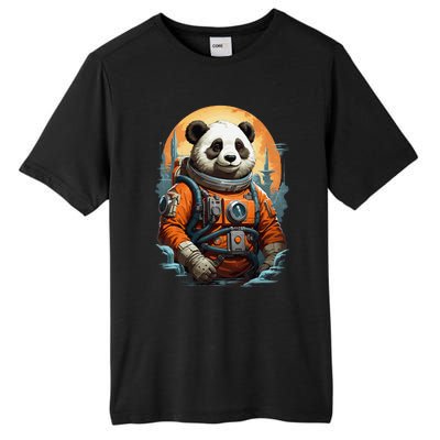 Astronaut Panda In Space Cute Tall Fusion ChromaSoft Performance T-Shirt