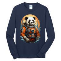 Astronaut Panda In Space Cute Tall Long Sleeve T-Shirt