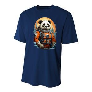 Astronaut Panda In Space Cute Youth Performance Sprint T-Shirt