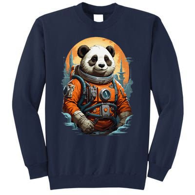 Astronaut Panda In Space Cute Tall Sweatshirt