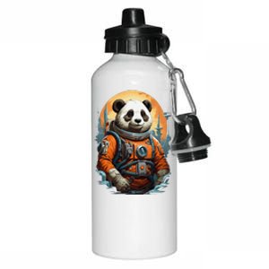 Astronaut Panda In Space Cute Aluminum Water Bottle