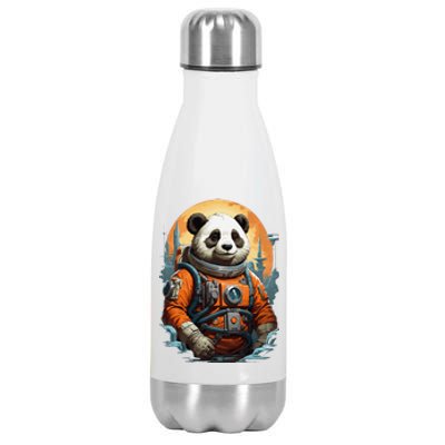 Astronaut Panda In Space Cute Stainless Steel Insulated Water Bottle