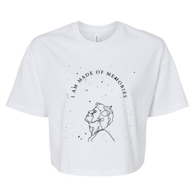 Achilles Patroclus I Am Made Of Memories Poet Song Fan Art Gift Bella+Canvas Jersey Crop Tee