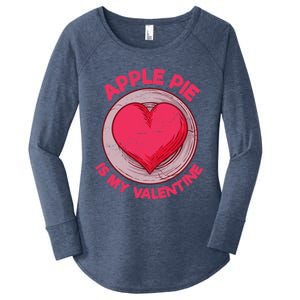 Apple Pie Is My Valentine Pastries Funny Pie Lover Humor Cool Gift Women's Perfect Tri Tunic Long Sleeve Shirt