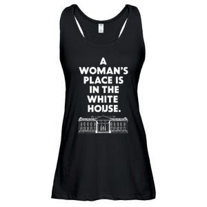 A Place Is In The White House Female President Ladies Essential Flowy Tank