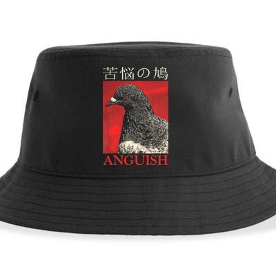 Anguish Pigeon Japanese Sustainable Bucket Hat