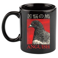 Anguish Pigeon Japanese 11oz C Handle Ceramic Mug
