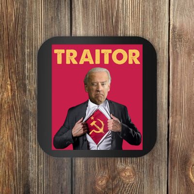 Anti President Joe Biden Biden Is A Communist Traitor Joe Biden Not My Communist Coaster