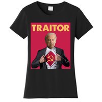 Anti President Joe Biden Biden Is A Communist Traitor Joe Biden Not My Communist Women's T-Shirt