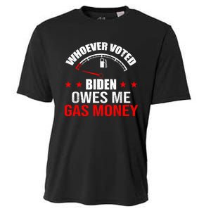 Anti President Joe Biden Owes Republican Gas Money Cooling Performance Crew T-Shirt