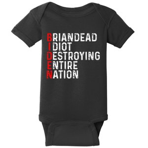 Anti President Joe Biden Idiot Democratic Republican Baby Bodysuit