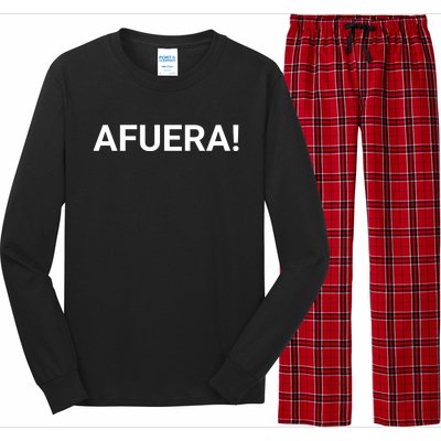 Afuera! President Javier Milei Long Sleeve Pajama Set