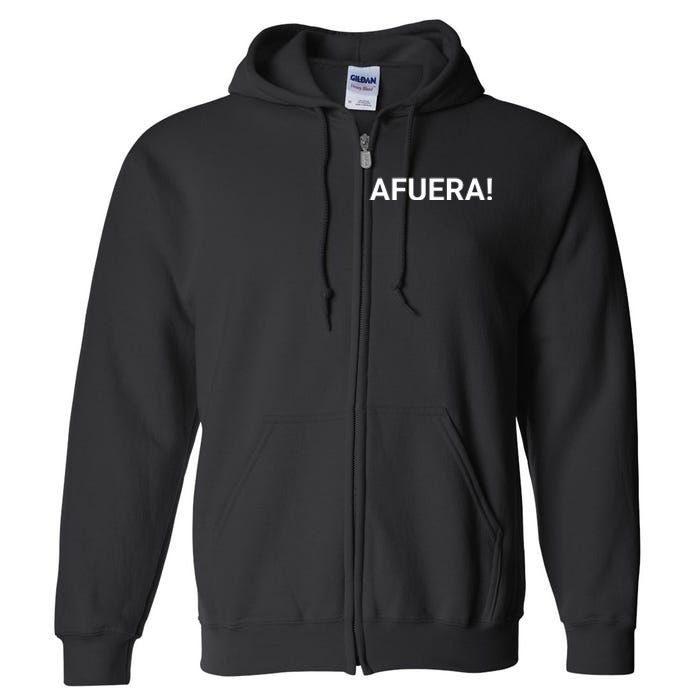 Afuera! President Javier Milei Full Zip Hoodie