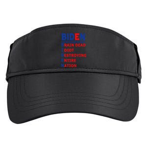 Anti President Joe Biden Idiot Democratic Republican Adult Drive Performance Visor