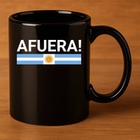 Afuera! President Javier Milei 11oz C Handle Ceramic Mug