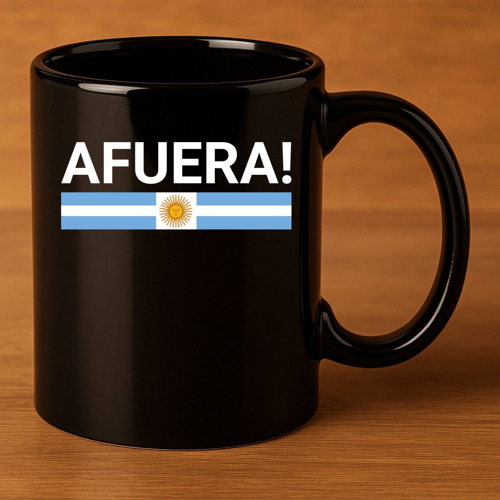 Afuera! President Javier Milei 11oz C Handle Ceramic Mug