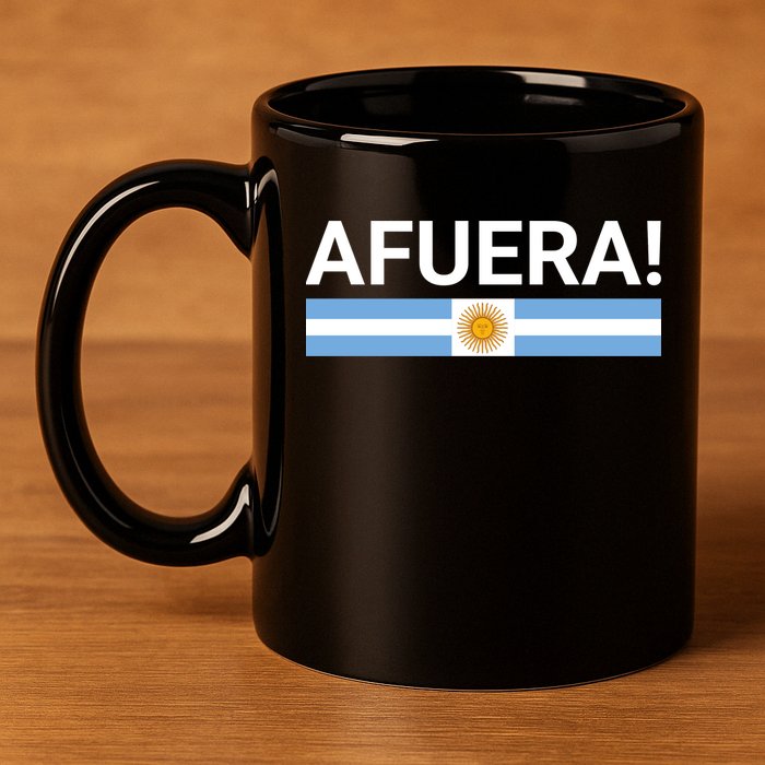 Afuera! President Javier Milei 11oz C Handle Ceramic Mug