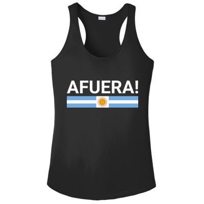 Afuera! President Javier Milei Ladies PosiCharge Competitor Racerback Tank