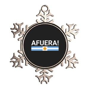 Afuera! President Javier Milei Metallic Star Ornament